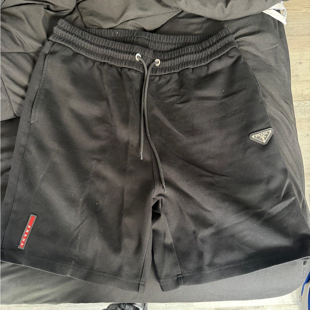 Prada Black Athletic Men's Shorts